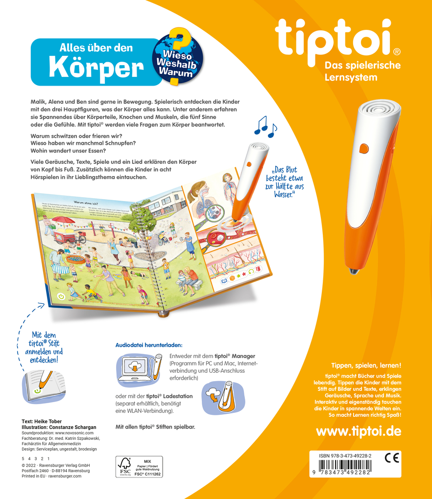 Weitere Ansicht: tiptoi® Wieso? Weshalb? Warum? Alles über den Körper | Heike Tober
