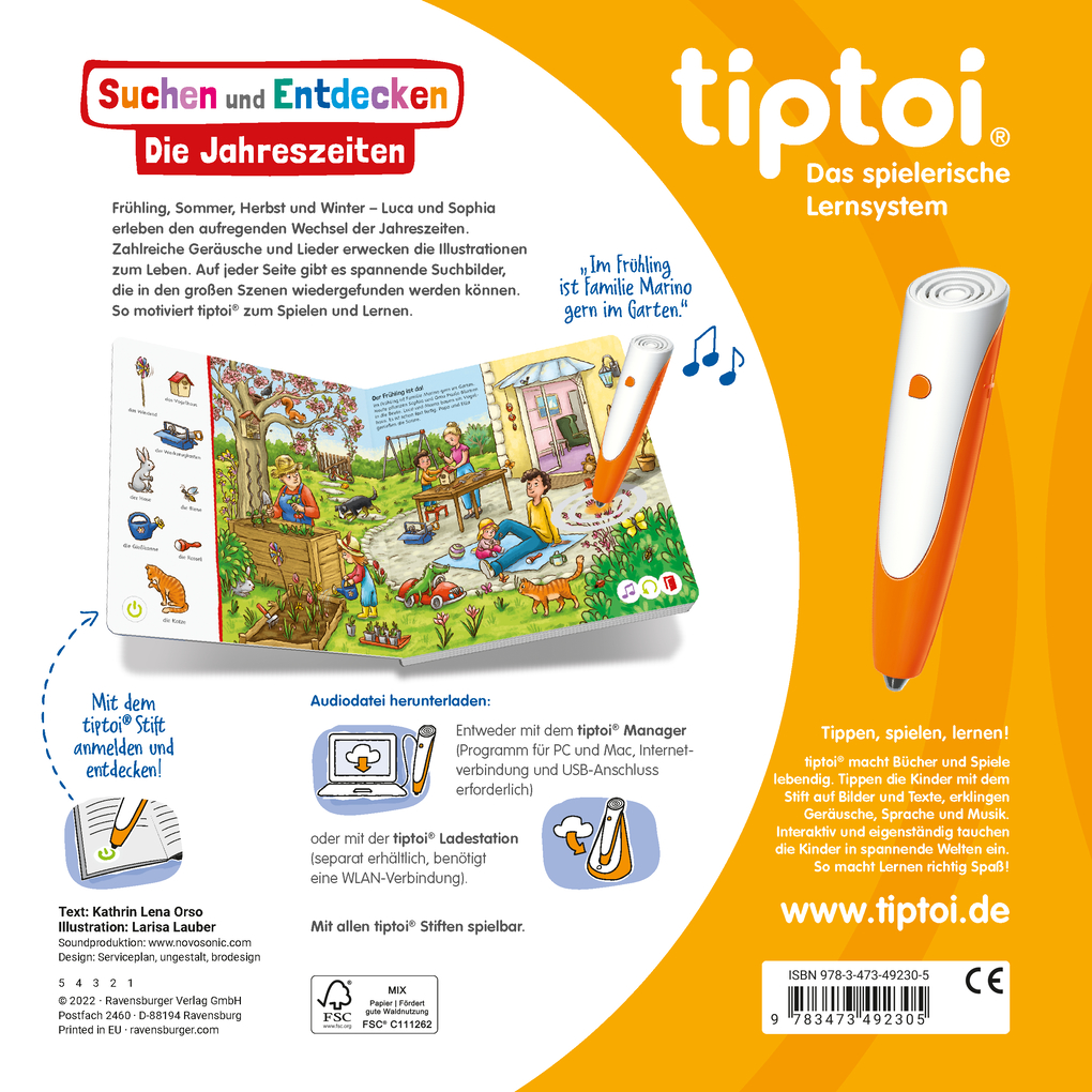 Weitere Ansicht: tiptoi® Suchen und Entdecken: Die Jahreszeiten | Kathrin Lena Orso