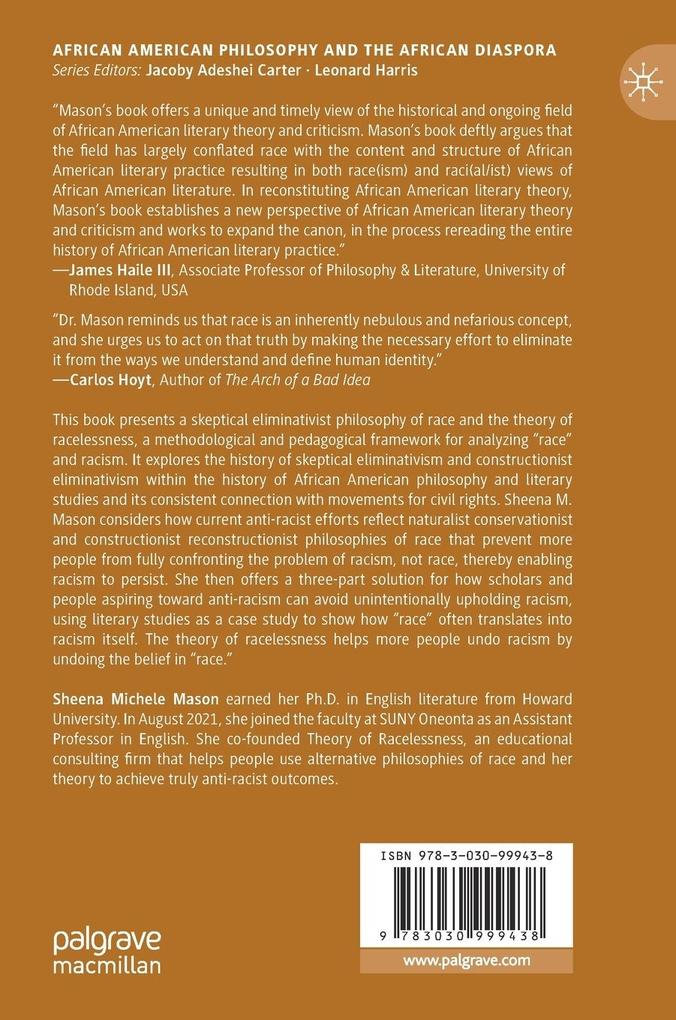 Weitere Ansicht: Theory of Racelessness | Sheena Michele Mason