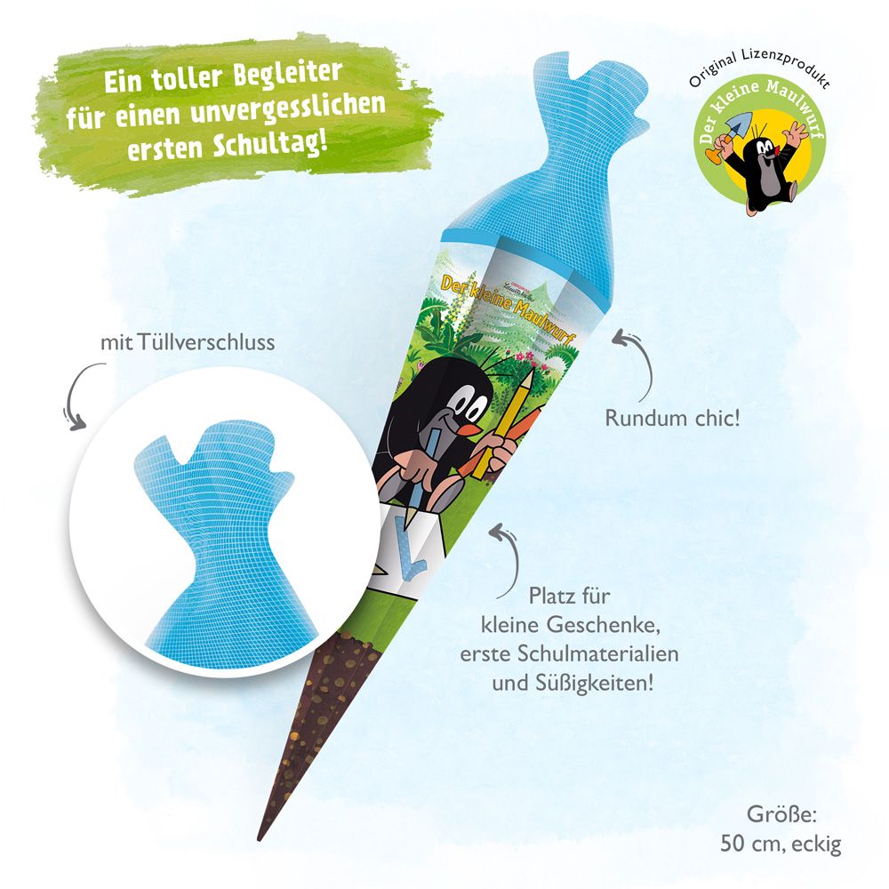 Weitere Ansicht: Trötsch Maulwurf Schultüte 50 cm