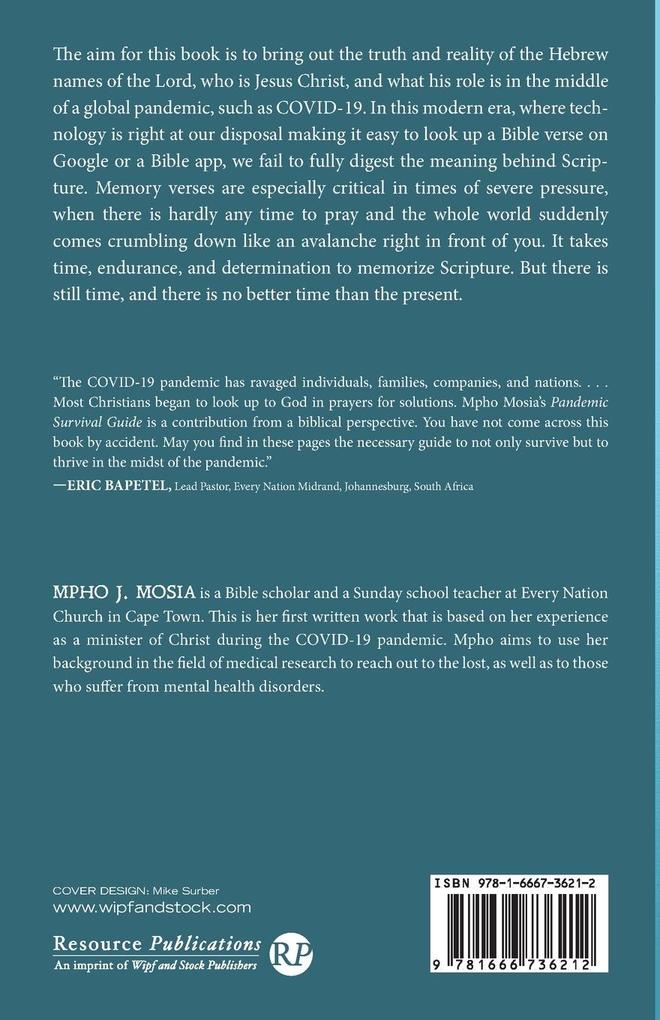 Weitere Ansicht: Pandemic Survival Guide | Mpho J. Mosia