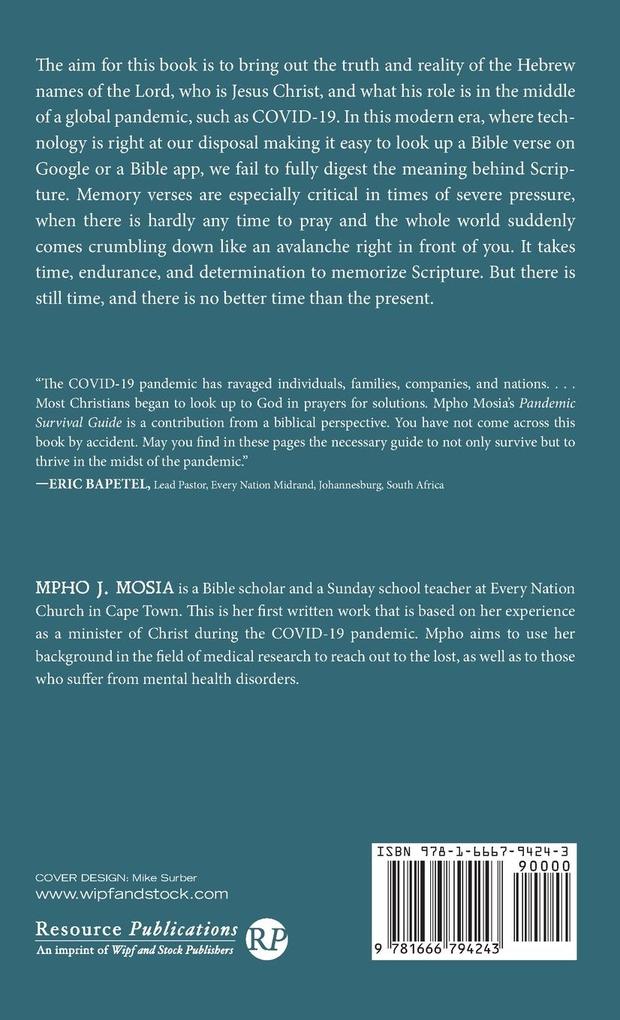 Weitere Ansicht: Pandemic Survival Guide | Mpho J. Mosia