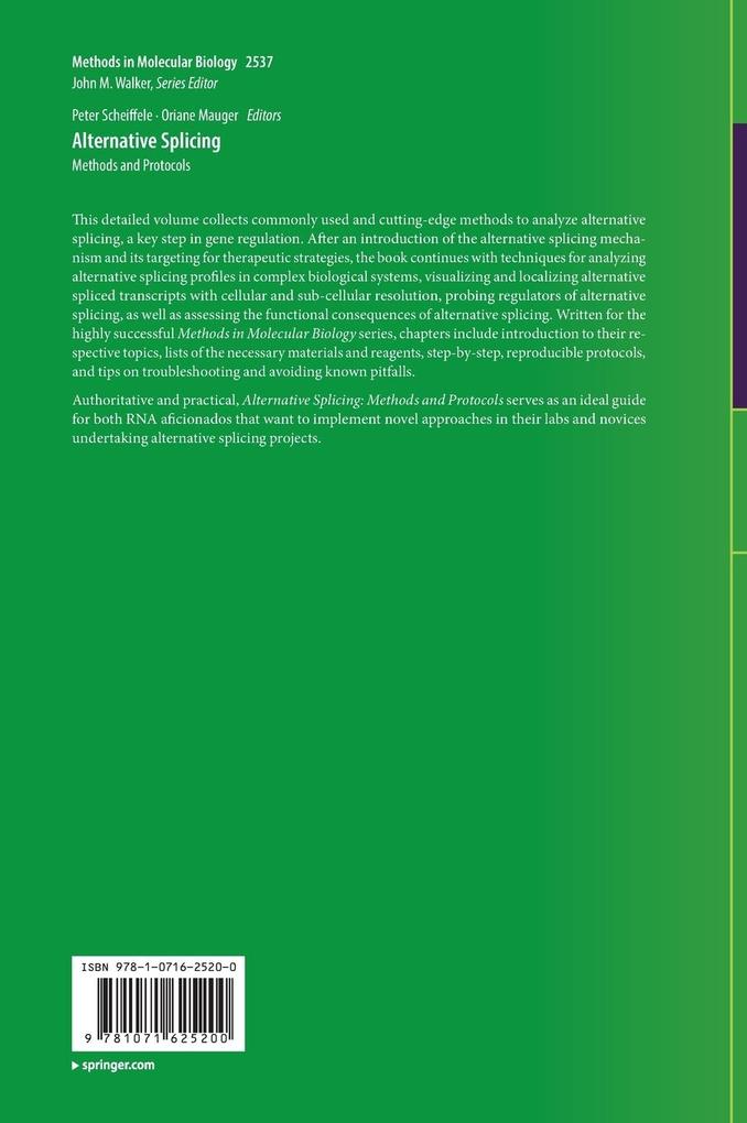 Weitere Ansicht: Alternative Splicing