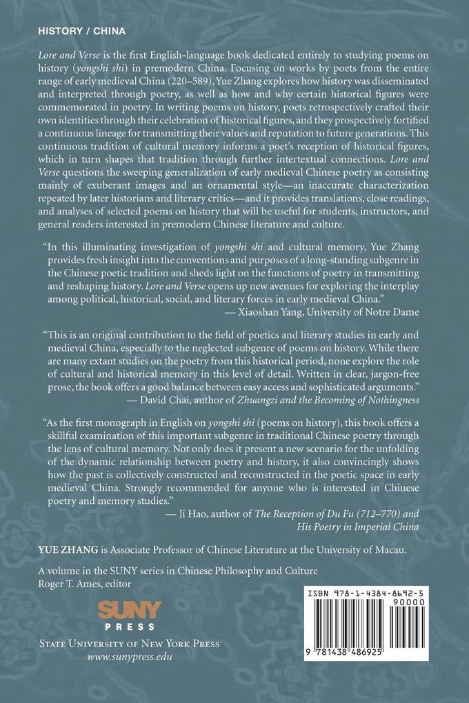 Weitere Ansicht: Lore and Verse | Yue Zhang