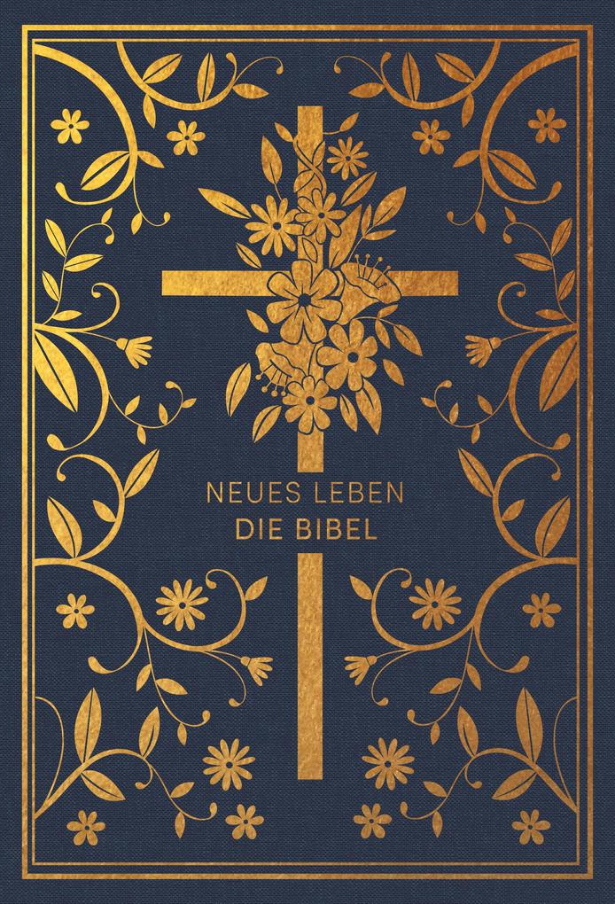 Produktbild: Neues Leben. Die Bibel - Golden Grace Edition, Marineblau