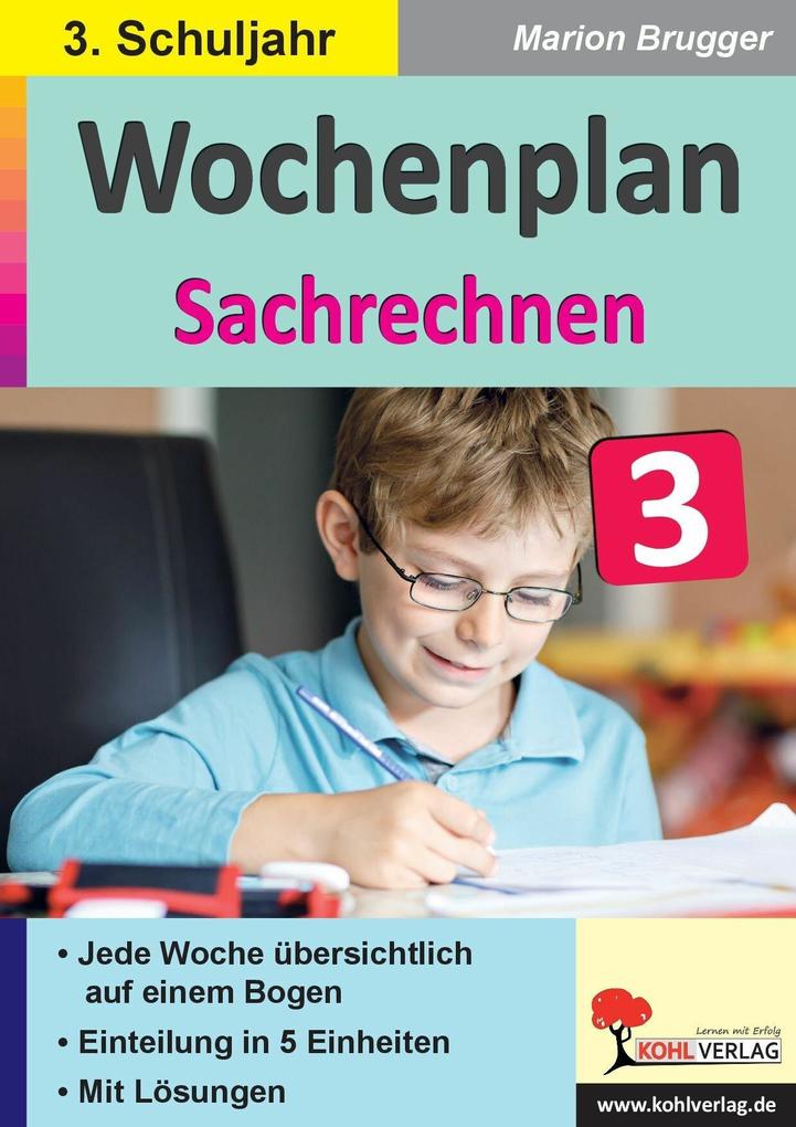 Produktbild: Wochenplan Sachrechnen / Klasse 3 | Marion Brugger