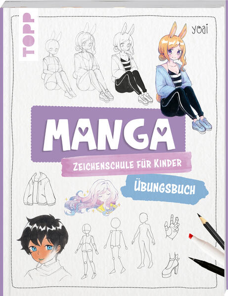 Produktbild: Manga-Zeichenschule für Kinder Übungsbuch | Yoai