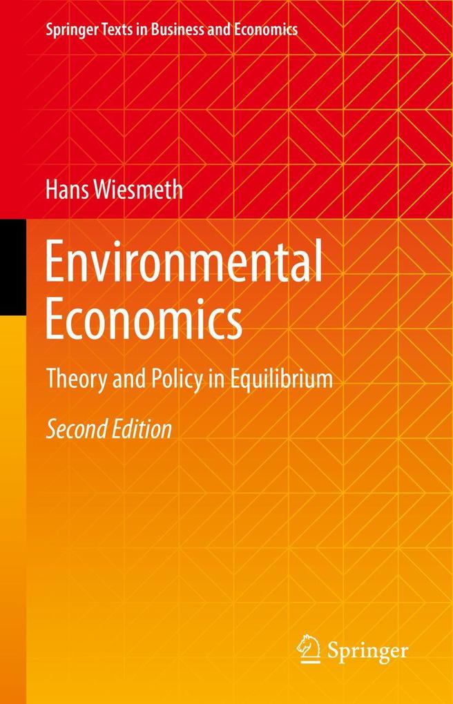 Produktbild: Environmental Economics | Hans Wiesmeth