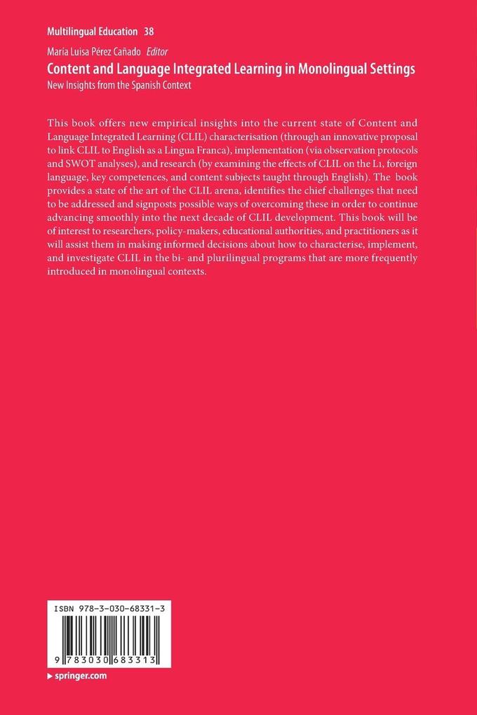 Weitere Ansicht: Content and Language Integrated Learning in Monolingual Settings