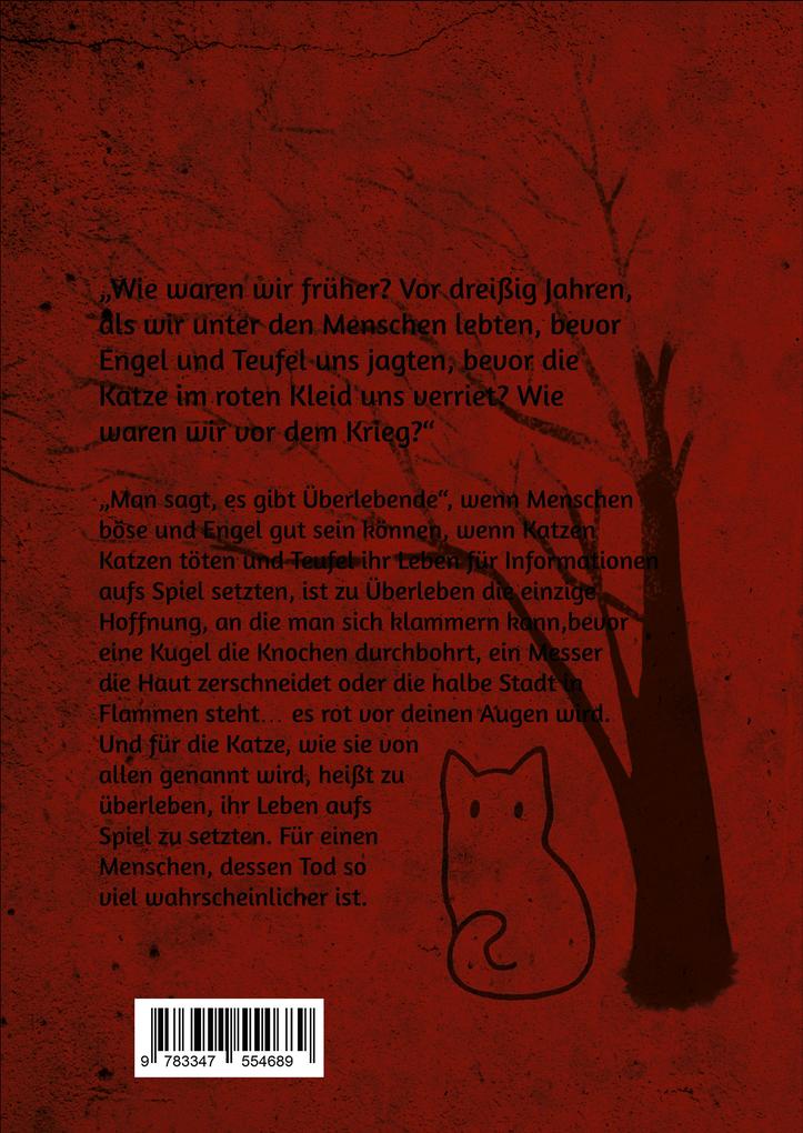 Weitere Ansicht: Die Katze im roten Kleid | Uta Johanna Menningen