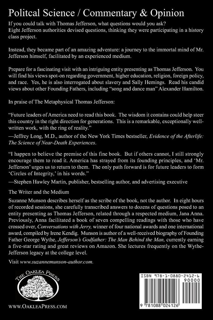 Weitere Ansicht: The Metaphysical Thomas Jefferson | Suzanne Munson