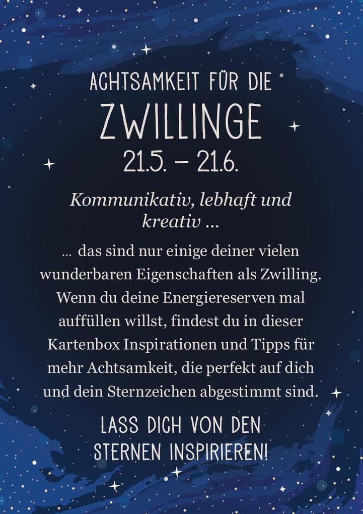 Weitere Ansicht: Achtsamkeit für die Zwillinge