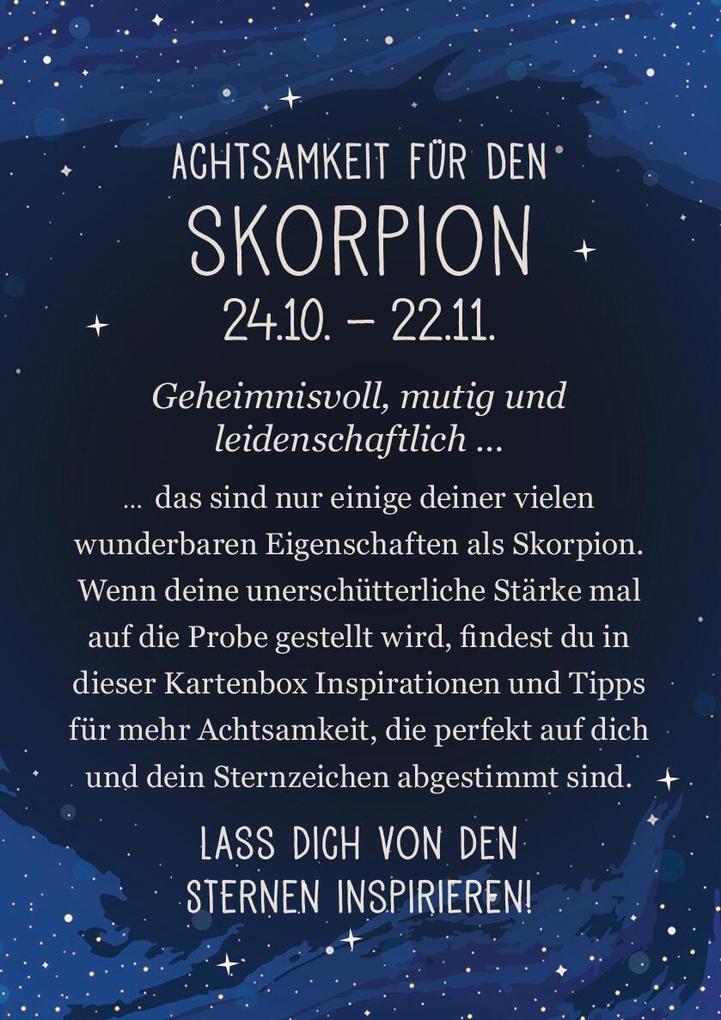 Weitere Ansicht: Achtsamkeit für den Skorpion