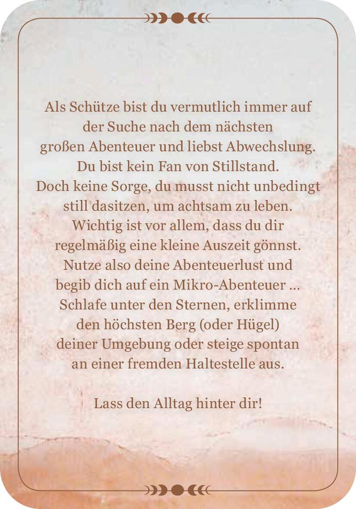 Weitere Ansicht: Achtsamkeit für den Schützen