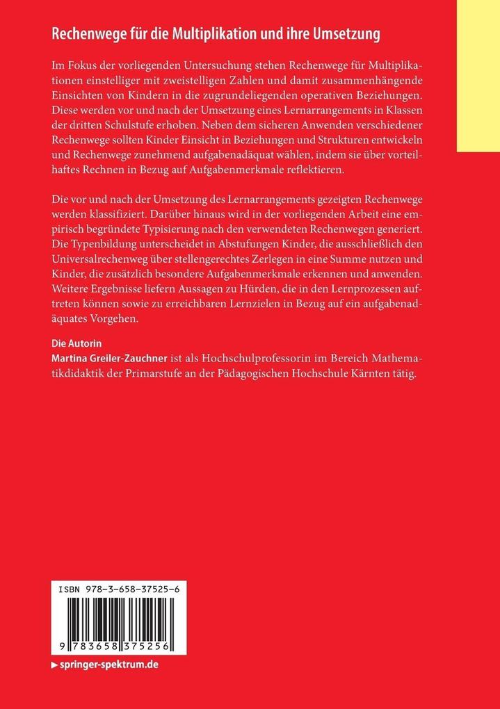 Weitere Ansicht: Rechenwege für die Multiplikation und ihre Umsetzung | Martina Greiler-Zauchner