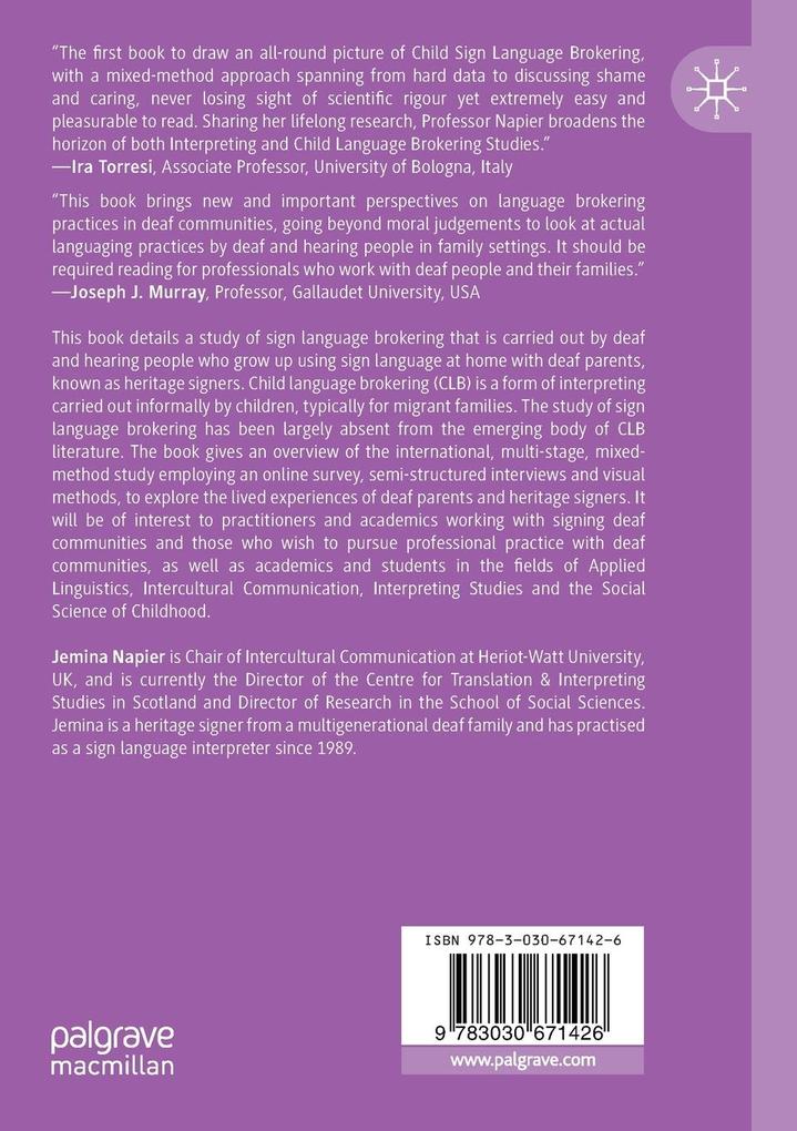 Weitere Ansicht: Sign Language Brokering in Deaf-Hearing Families | Jemina Napier