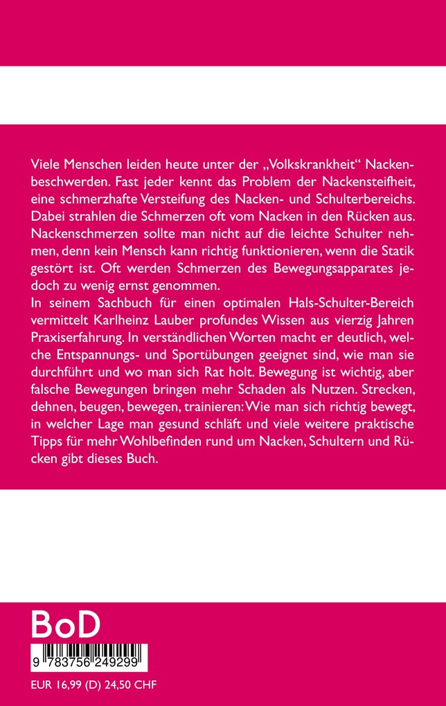 Weitere Ansicht: Nackenschmerzen erfolgreich behandeln | Karlheinz Lauber