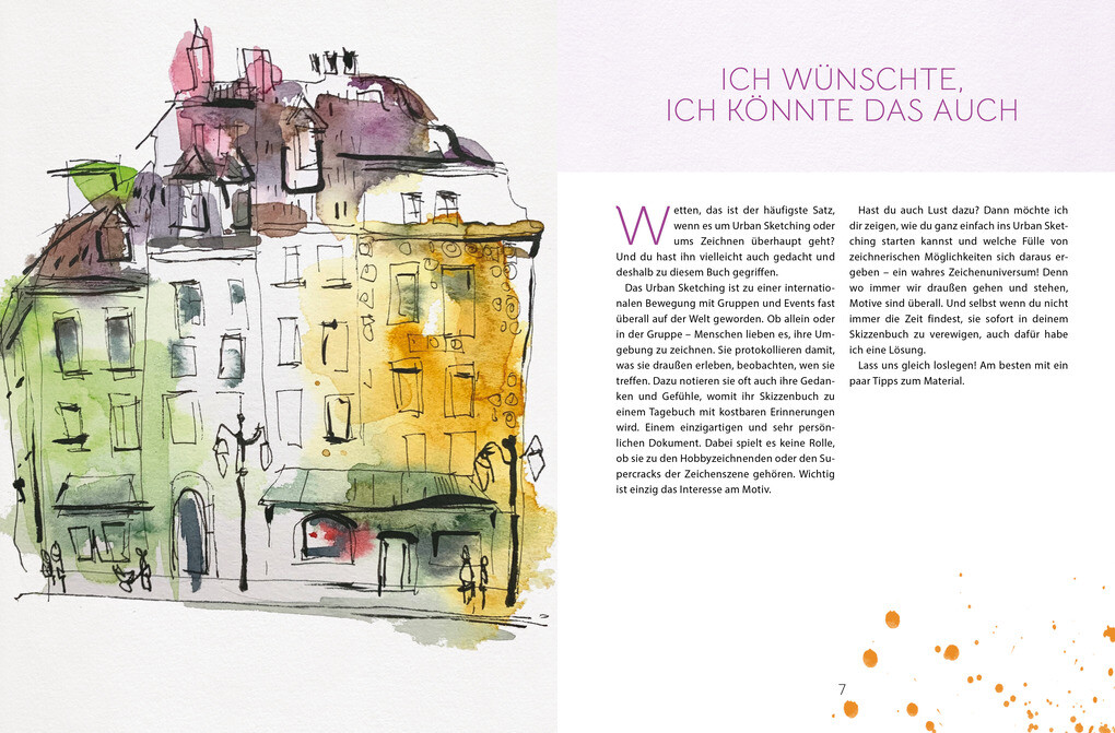 Weitere Ansicht: Urban Sketching ganz einfach | Antje Linker-Wenzel
