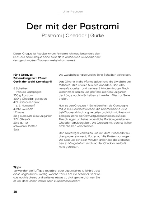Weitere Ansicht: Schinken-Käse-Toast und seine Freunde | Bastien Petit