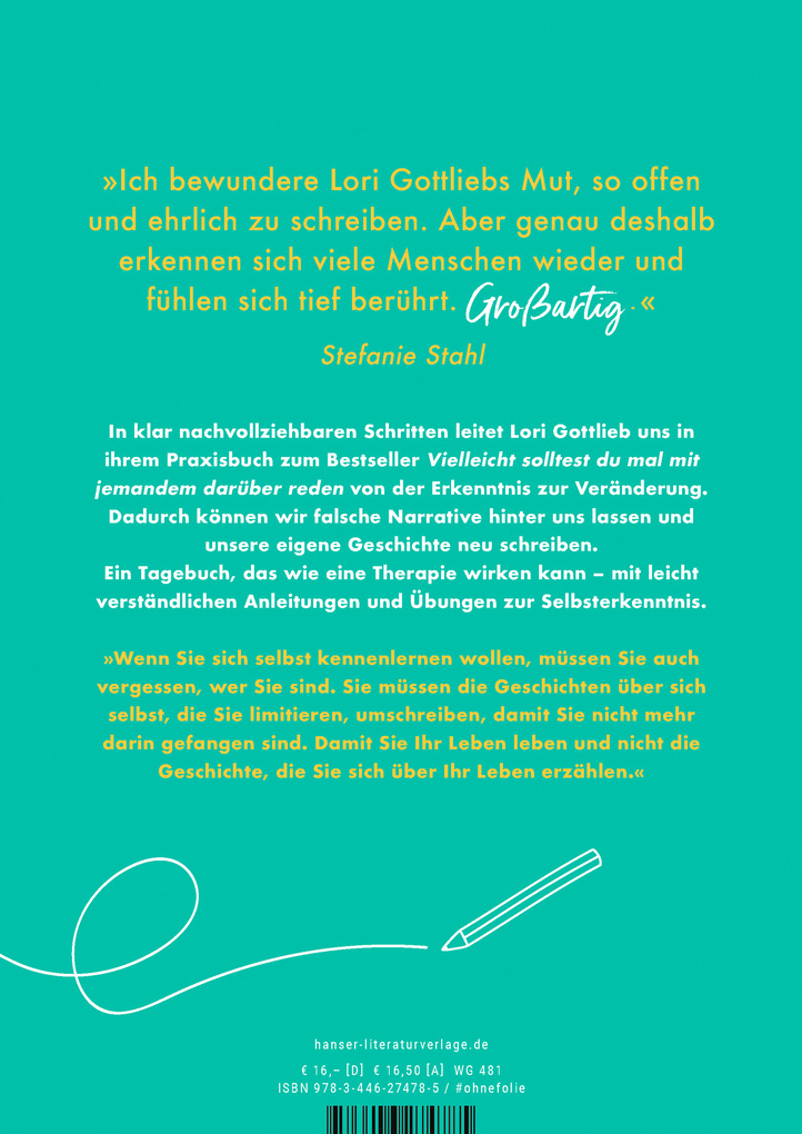 Weitere Ansicht: Vielleicht solltest du mal mit jemandem darüber reden - Das Arbeitsbuch | Lori Gottlieb