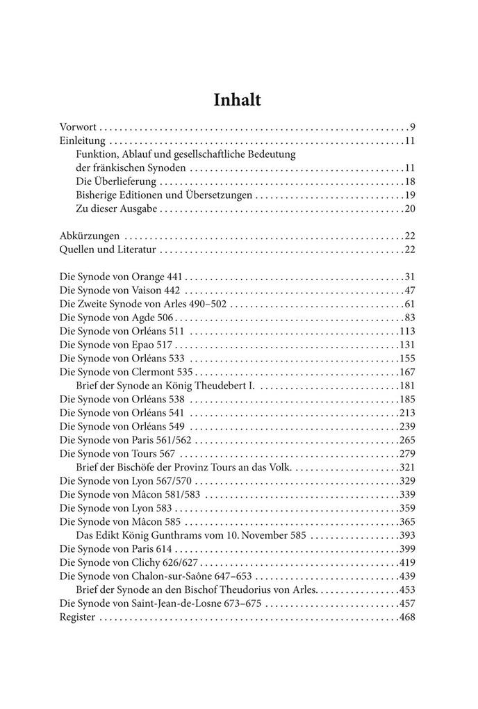 Weitere Ansicht: Ausgewählte Synoden Galliens und des merowingischen Frankenreichs