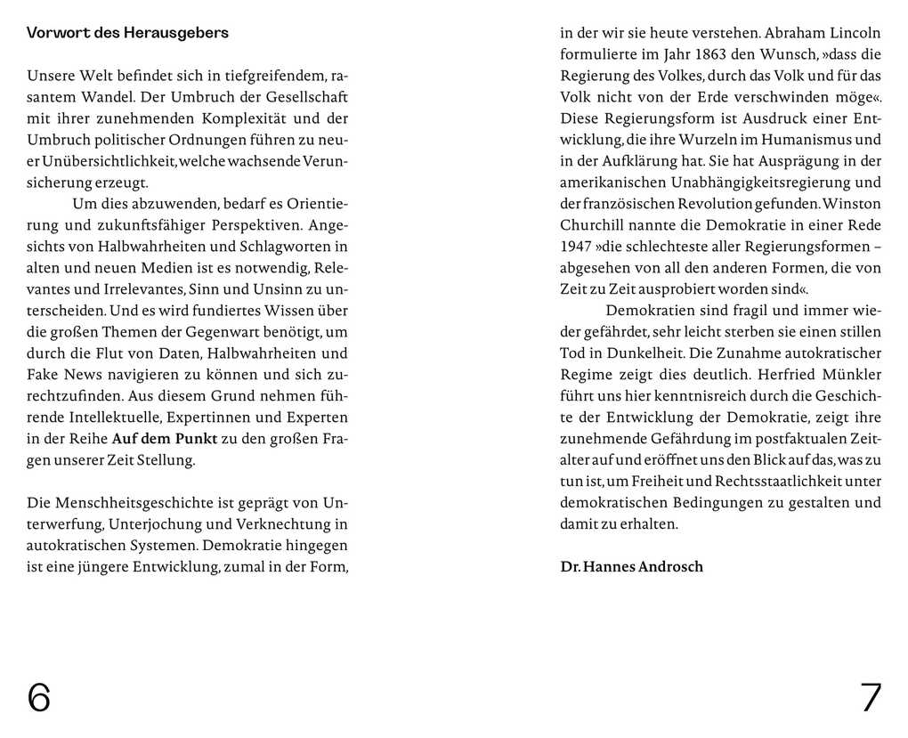 Weitere Ansicht: Die Zukunft der Demokratie | Herfried Münkler