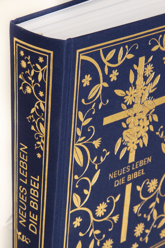 Weitere Ansicht: Neues Leben. Die Bibel - Golden Grace Edition, Marineblau