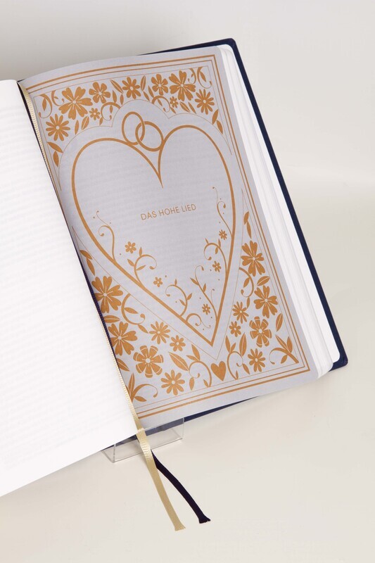 Weitere Ansicht: Neues Leben. Die Bibel - Golden Grace Edition, Marineblau