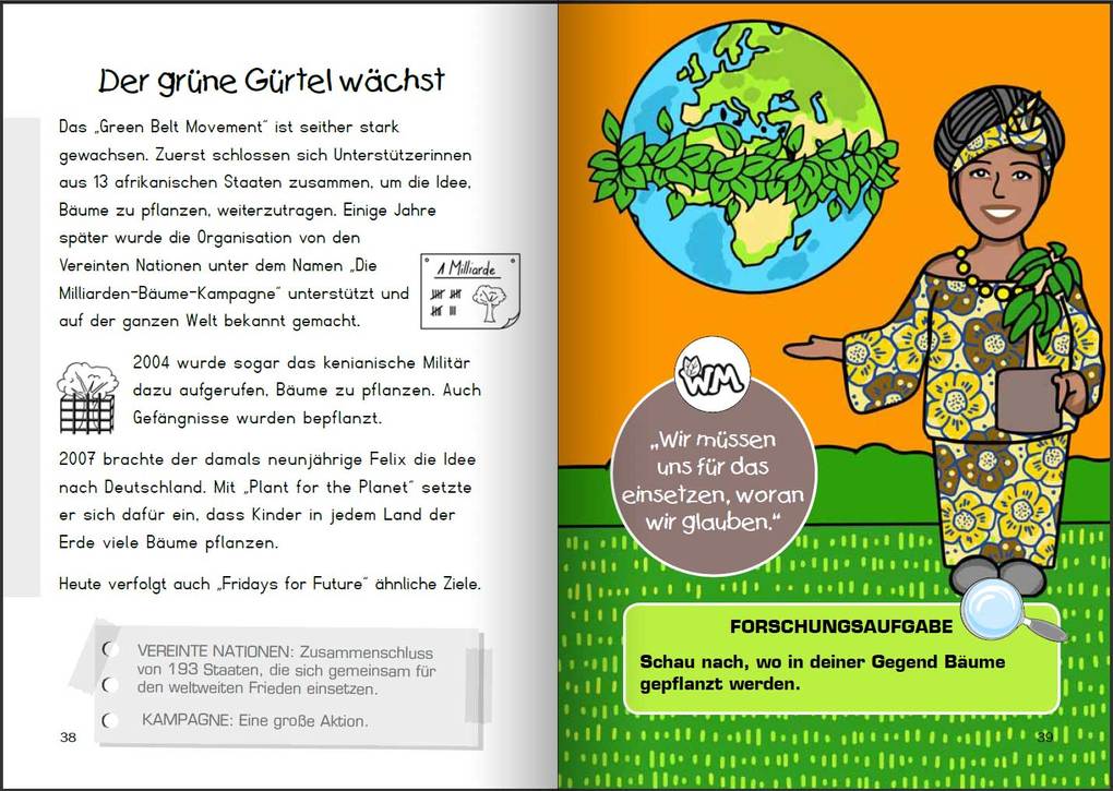 Weitere Ansicht: Wangari Maathai - Die Mutter der Bäume | Heike Wolter, Julia Christof, Bettina Springer-Ferazin