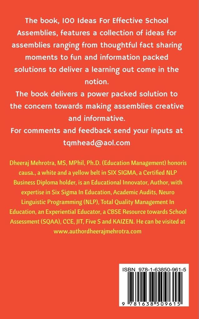Weitere Ansicht: 100 Ideas For Effective School Assemblies | Dheeraj Mehrotra