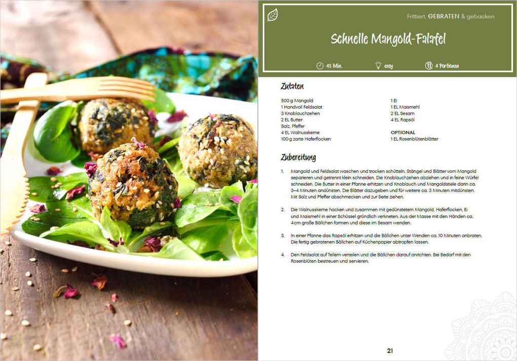 Weitere Ansicht: Die besten Rezepte für Falafel. Bällchen & Dips - vegetarisch & vegan