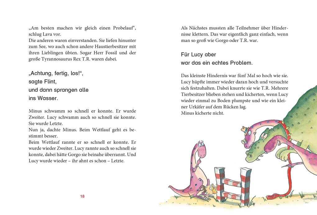 Weitere Ansicht: Erst ich ein Stück, dann du - Minus Drei und die wilde Lucy - Der große Vulkan-Wettkampf | Ute Krause