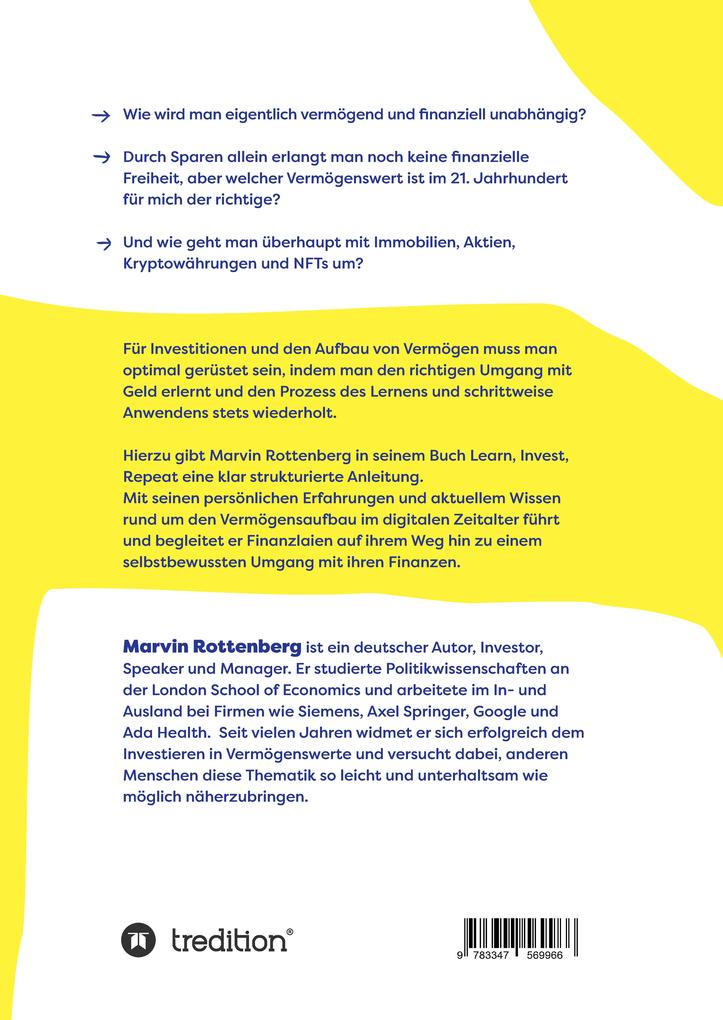 Weitere Ansicht: Learn. Invest. Repeat. | Marvin Rottenberg