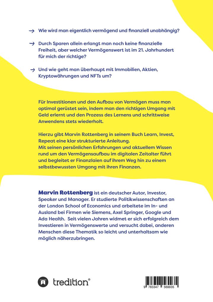 Weitere Ansicht: Learn. Invest. Repeat. | Marvin Rottenberg