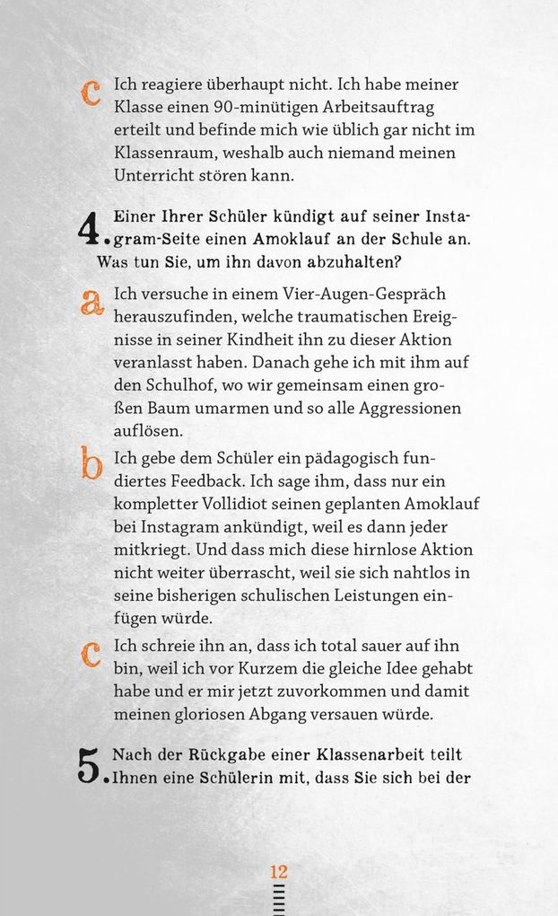 Weitere Ansicht: Das böse Buch für Lehrer | Gitzinger & Schmelzer Höke