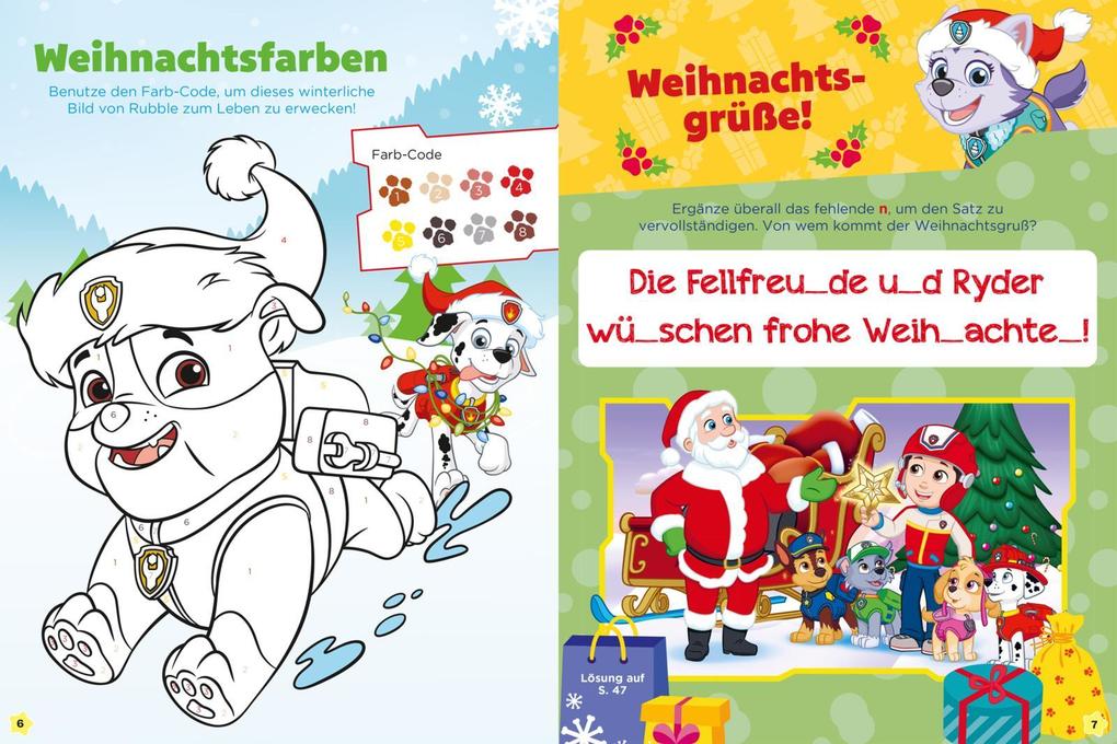 Weitere Ansicht: PAW Patrol Kindergartenheft: Weihnachten - Mein Mitmach-Spaß