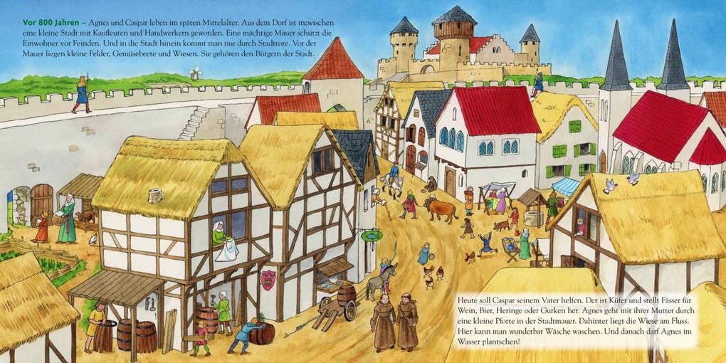 Weitere Ansicht: LESEMAUS 150: In der Stadt - damals und heute | Christa Holtei
