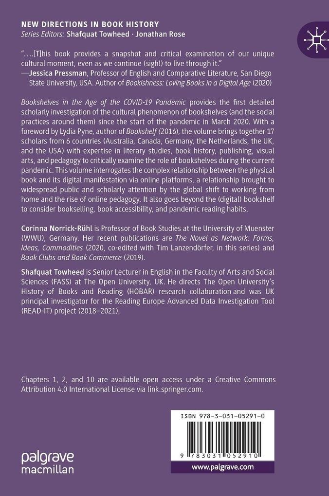 Weitere Ansicht: Bookshelves in the Age of the COVID-19 Pandemic