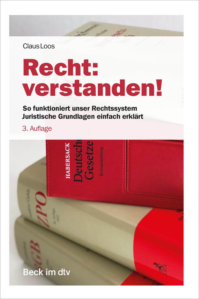 Produktbild: Recht: verstanden! | Claus Loos