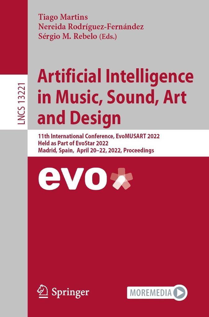 Produktbild: Artificial Intelligence in Music, Sound, Art and Design