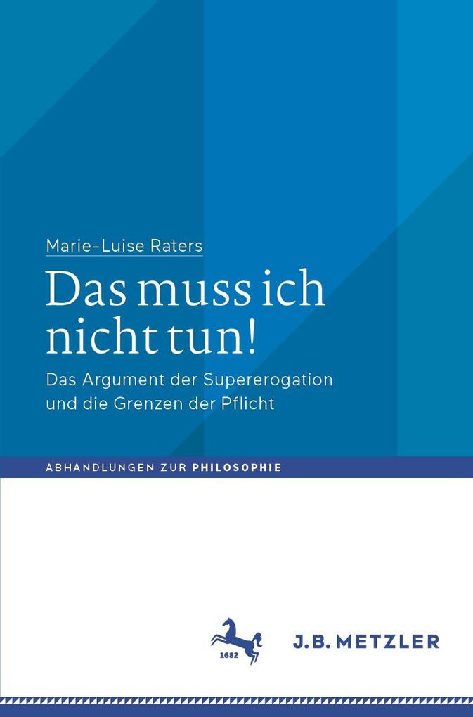 Produktbild: Das muss ich nicht tun! | Marie-Luise Raters