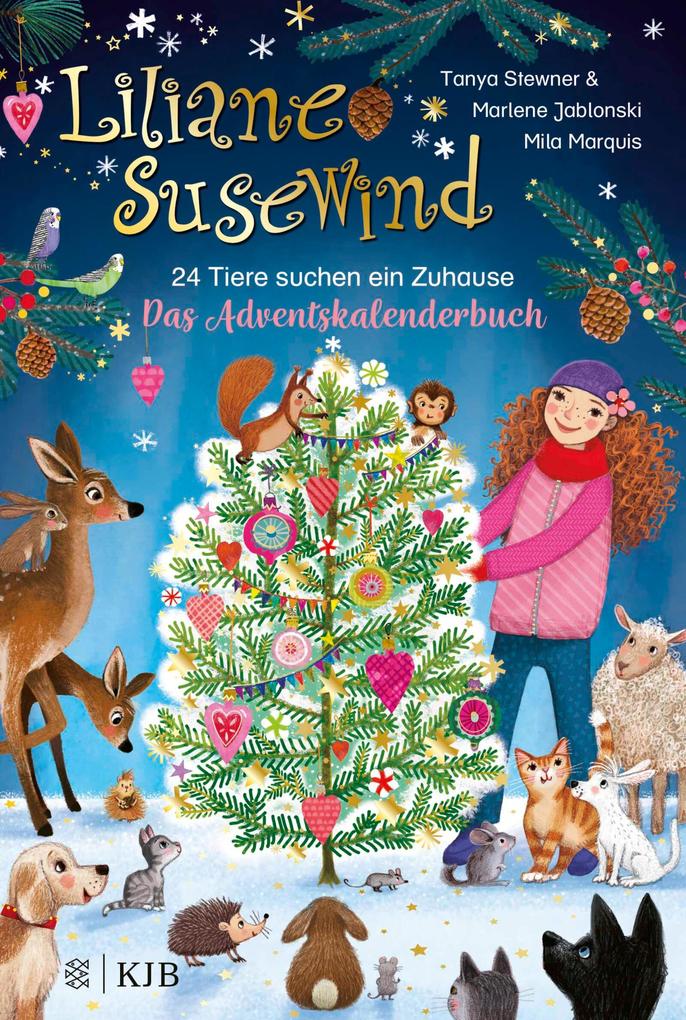 Produktbild: Liliane Susewind - 24 Tiere suchen ein Zuhause. Das Adventskalenderbuch | Tanya Stewner, Marlene Jablonski