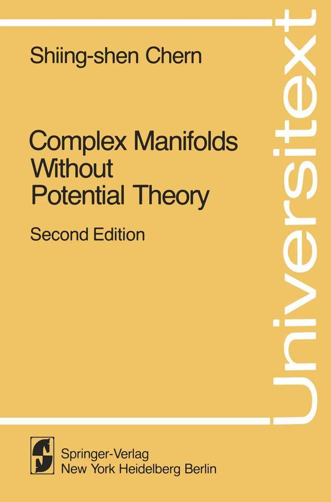 Produktbild: Complex Manifolds without Potential Theory | Shiing-Shen Chern