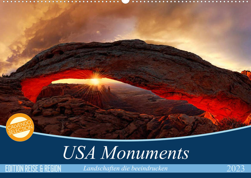 USA Monuments - Landschaften die beeindrucken (Wandkalender 2023 DIN A2 quer) als Kalender