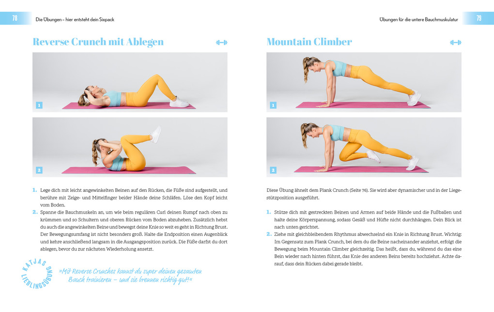 Weitere Ansicht: Sixpack Challenge für Frauen | Katja Believe