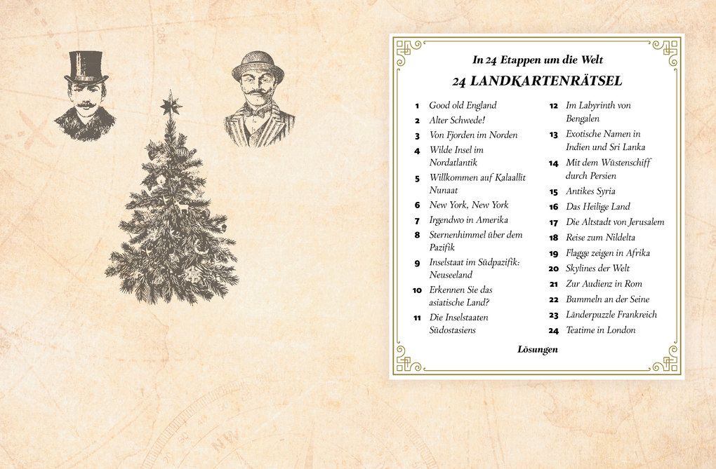 Weitere Ansicht: Adventskalender der Landkartenrätsel. In 24 Etappen um die Welt | Philip Kiefer