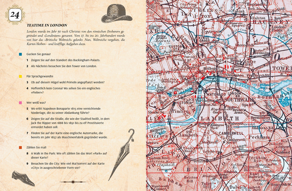 Weitere Ansicht: Adventskalender der Landkartenrätsel. In 24 Etappen um die Welt | Philip Kiefer