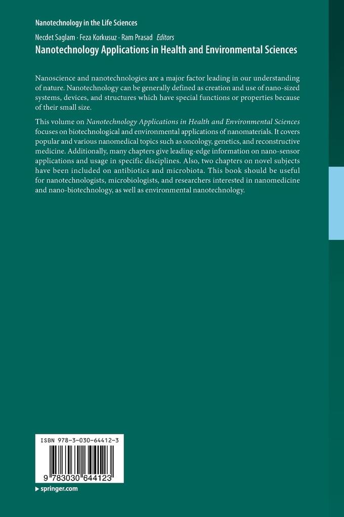 Weitere Ansicht: Nanotechnology Applications in Health and Environmental Sciences