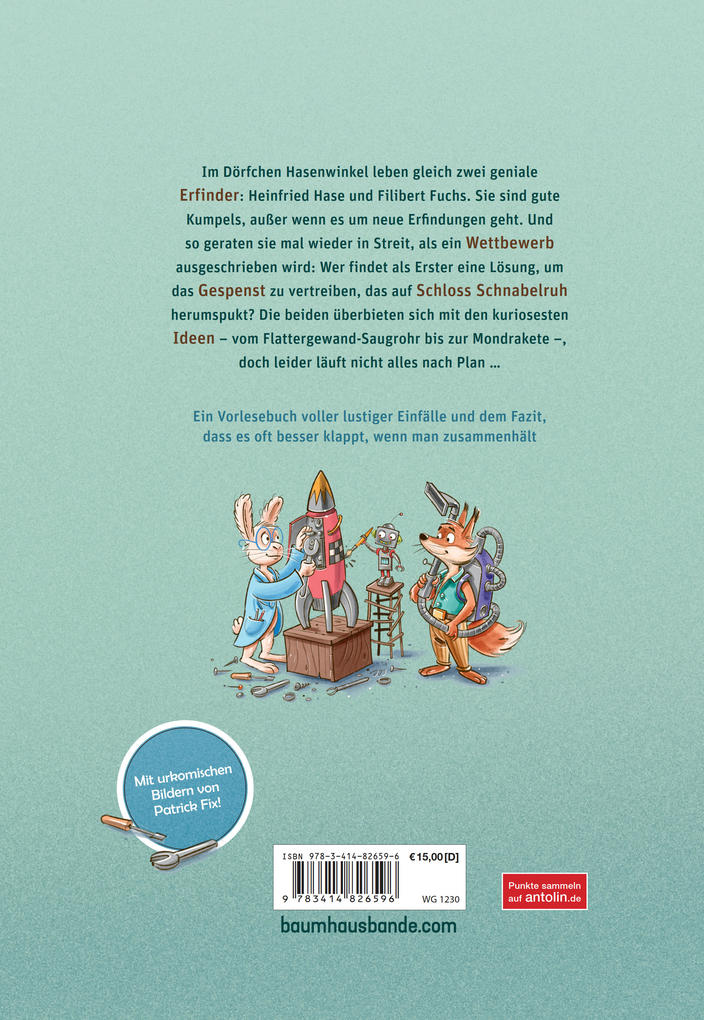 Weitere Ansicht: VORLESEN! Zwei Erfinder für alle Fälle - Von Törtchenkanonen und Gespensterfallen | Katharina E. Volk