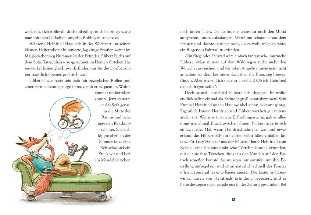 Weitere Ansicht: VORLESEN! Zwei Erfinder für alle Fälle - Von Törtchenkanonen und Gespensterfallen | Katharina E. Volk